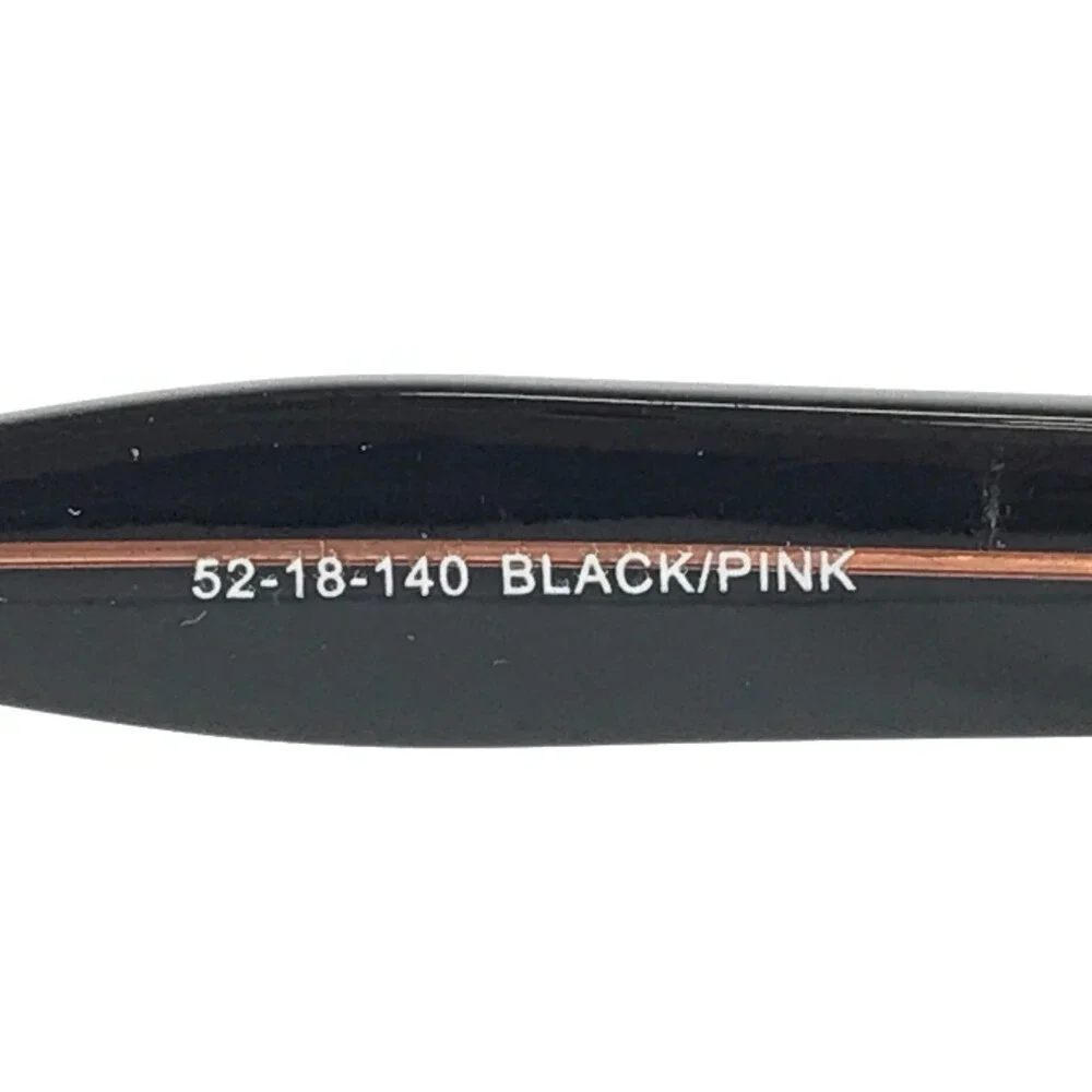 Casino Eyewear Eyeglasses Frames DAKOTA BLACK/PINK Rectangle Full Rim 52-18-140